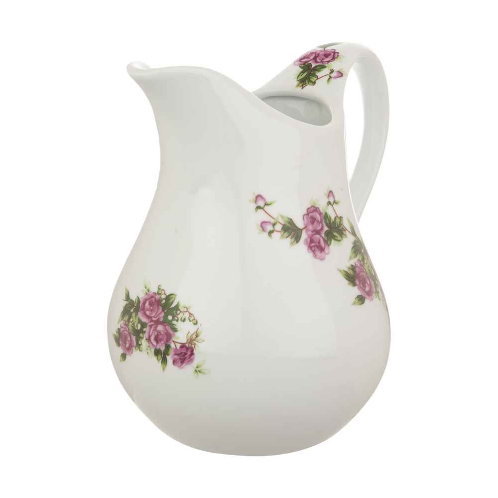 Фарфоровый кувшин «Роза» (цветочный принт)
