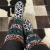 Персидские носки из хлопка ручной вязки для женщин, модель «Кухнаварди»
