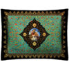 Набор из 2-х велюровых наволочек «Джамал», бирюзовые