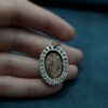 Персидский серебряный кулон с бирюзой «Садаф»