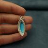 Персидский серебряный кулон с бирюзой «Самар»