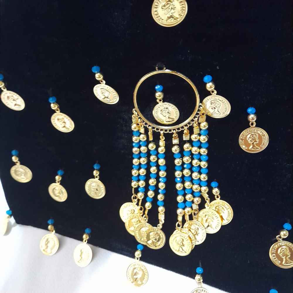 Персидский жилет ручной работы Элика, черный бархат