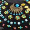 Персидский жилет ручной работы Хоршид, черный бархат
