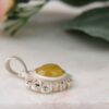 Персидский серебряный кулон классического стиля с агатом, модель «Си»