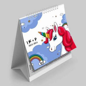 Белый мини-настольный календарь 1402 «Облако»