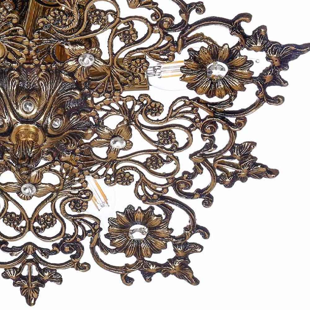 Винтажная люстра Roshan из латуни (флорентийский стиль)