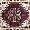 Персидский ковер ручной работы (Абаде, традиционный геометрический медальон) — красная шерсть
