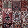 Персидский ковер ручной работы (Бирджанд, Нур, узор «Сад» / Хешти) — коричневая шерсть