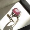 Серебряное помолвочное кольцо с красным рубином «Кияна Тараном»