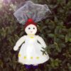 Кукла амигуруми «Невеста» — белая мягкая игрушка
