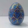 Синее расписное яйцо из глины для Хафт-сина «Нава»