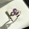 Серебряное кольцо с аметистом «Мана» (Фиолетовый камень)