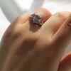 Серебряное кольцо с аметистом для женщин «Малека»