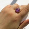 Серебряное кольцо с аметистом «Дамле» (Фиолетовый кристалл)