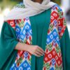 Элегантная абайя с рукавами «крылышки» (мягкий креп)