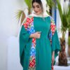 Элегантная абайя с рукавами «крылышки» (мягкий креп)