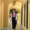 Комплект «Гунаш»: жилет, туника и брюки — чёрный