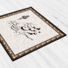 Шенилловая скатерть с персидской каллиграфией «Санама»