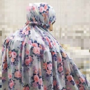 Вельветовый намазный чадор с рукавами «Сама»