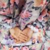 Вельветовый намазный чадор с рукавами «Сама»