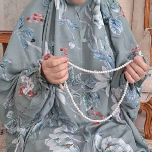 Серый вельветовый чадор для намаза «Самин»