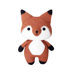 Вязаная игрушка Амигуруми «Лиса» — ручная работа