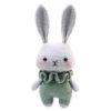 Вязаная игрушка Амигуруми «Кролик» — зеленый, ручная работа
