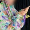 Кремовый вельветовый чадор для намаза «Хасти»