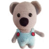 Вязаная игрушка Амигуруми «Коала» — мягкий хлопок