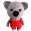 Вязаная игрушка Амигуруми «Коала» — мягкий хлопок