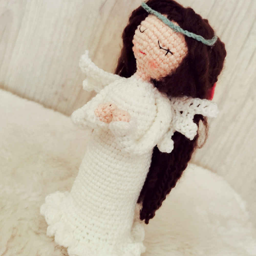 Кукла Амигуруми «Улыбка» — мягкая вязаная игрушка