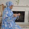 Фиолетовый вельветовый чадор для намаза «Анджела»