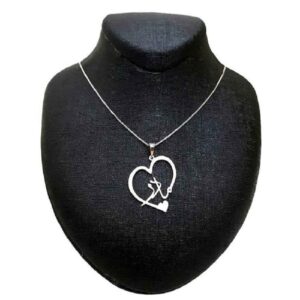 Серебряное ожерелье с каллиграфией «Модар»