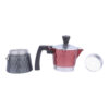 Гейзерная кофеварка Caffettiera - Классическая итальянская кофеварка мока, 2 чашки