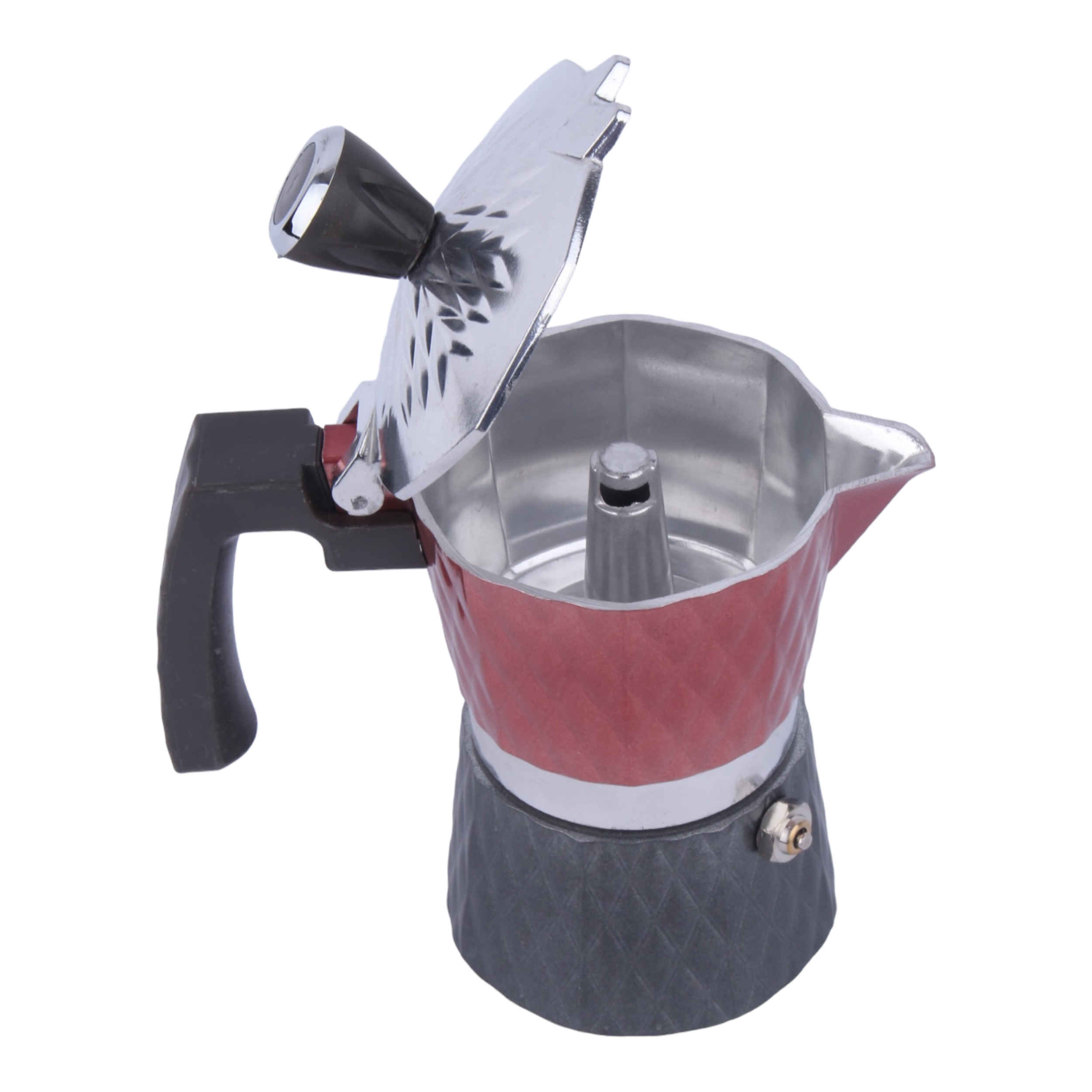 Гейзерная кофеварка Caffettiera — Классическая итальянская кофеварка мока, 2 чашки