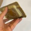 Ручная гравированная латунная пепельница – художественный прямоугольный узор