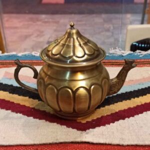 Латунный чайник ручной работы с узором «Полосы»