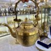 Латунный чайник ручной работы «Павлин» — традиционная ковка