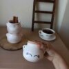 Керамическая сахарница с крышкой, рисунок «Ресницы»