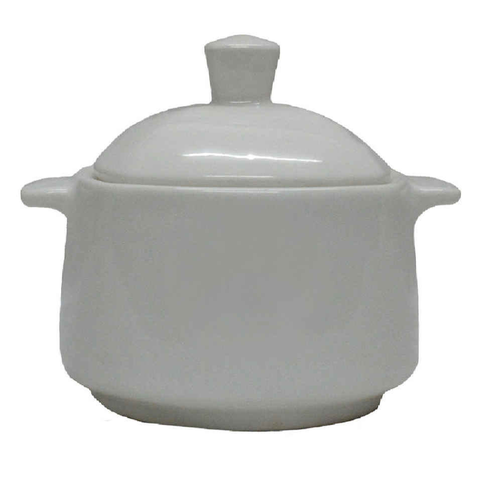 Керамическая сахарница с крышкой, художественный стиль