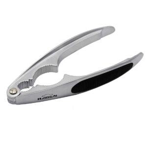 Стальной орехокол с нескользящей ручкой — серебряный