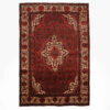 Персидский ковер ручной работы (Чахармахал и Бахтиари, цветочный медальон) — красная шерсть