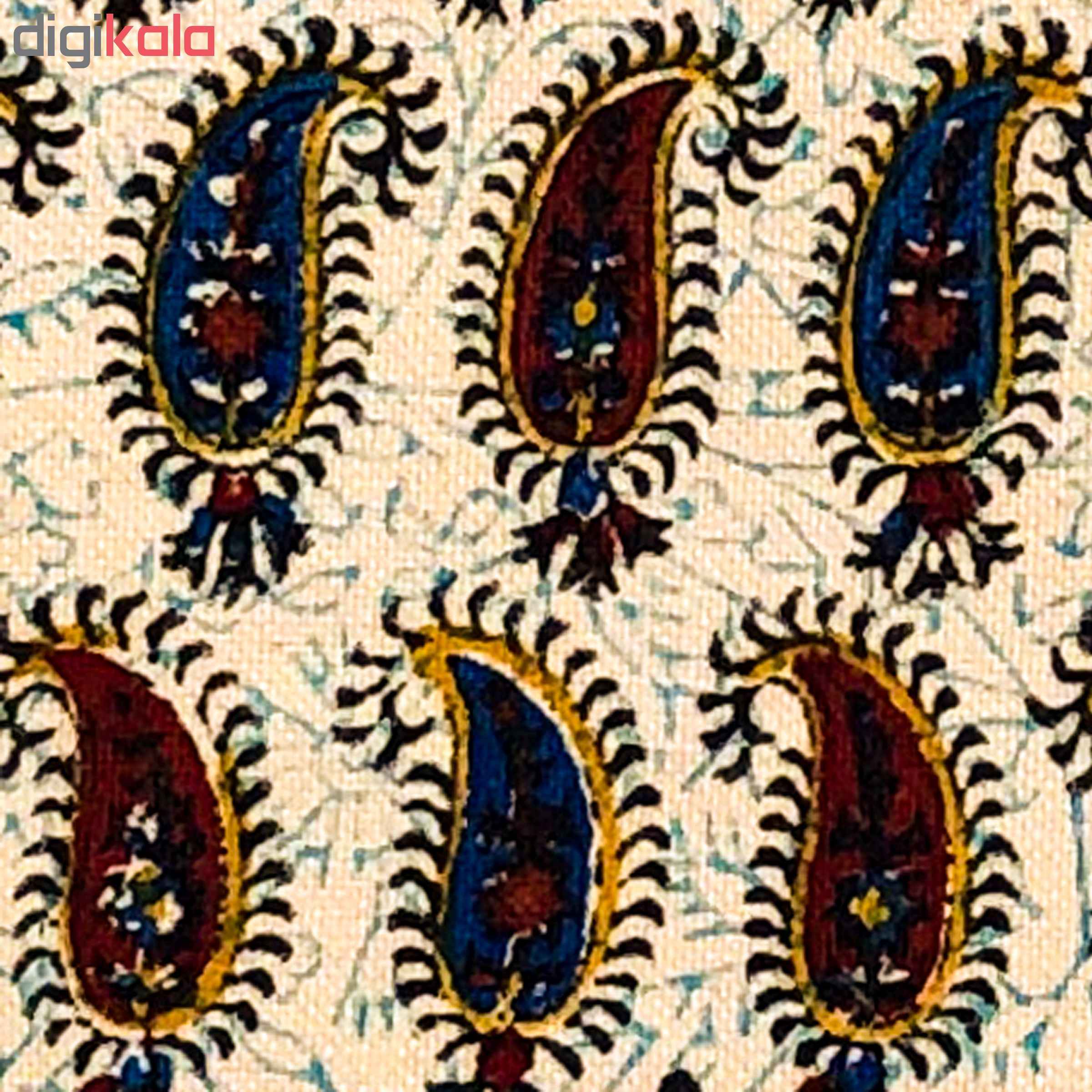 Персидская скатерть: традиционная исфаханская каламкари, блоковый принт «Таджи II»