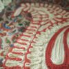 Персидские спортивные трикотажные брюки три четверти с тканью терме и кожей