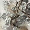 Сервировочный поднос из смолы для орехов и сладостей с цветочным узором