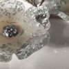 Сервировочный поднос из смолы для орехов и сладостей с цветочным узором