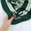 Чёрная мохеровая шаль с узором «Пояс»