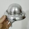 Персидская подставка для икры с латунным куполом и серебряным основанием