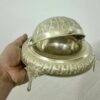 Персидская подставка для икры с латунной крышкой-купольком, ручная работа