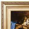 Персидский ковер ручной работы с живописным изображением трех котят из Тебриза